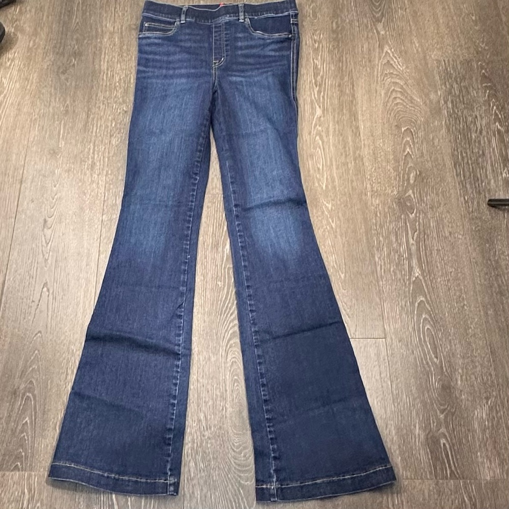 Spanx Flare Jeans Sz M - Picture 2 of 5